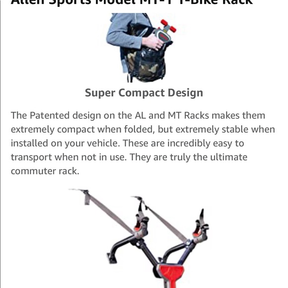 Allen Sports Folding Bicycle Carrier Model MT-1 - Picture 10 of 16